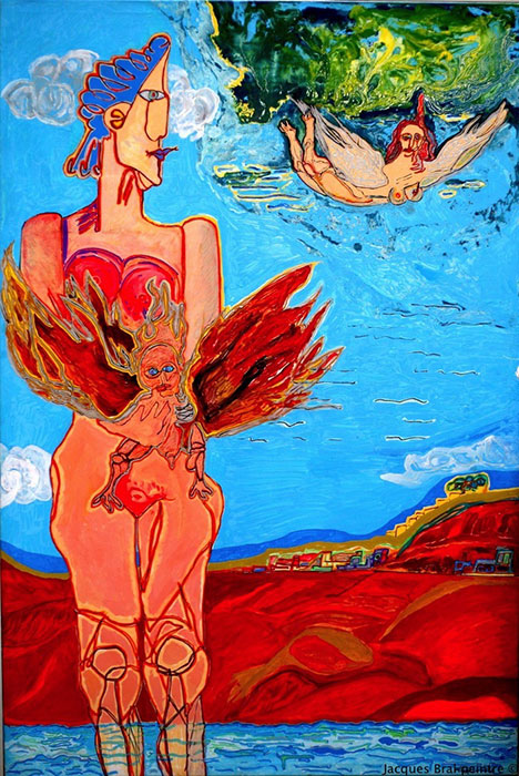 Femme et oiseaux Femme et oiseaux